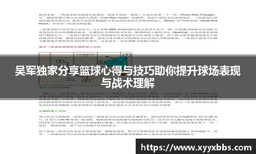 吴军独家分享篮球心得与技巧助你提升球场表现与战术理解